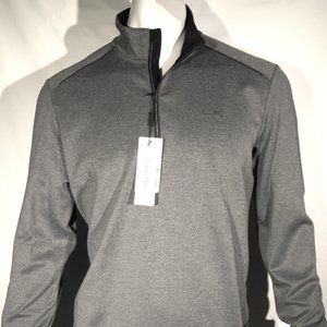Calvin Klein men's size large quarter zip stretch interlock sweatshirt